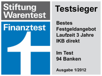 IKB direkt Festgeld- Testsieger Finanztest 1/2012